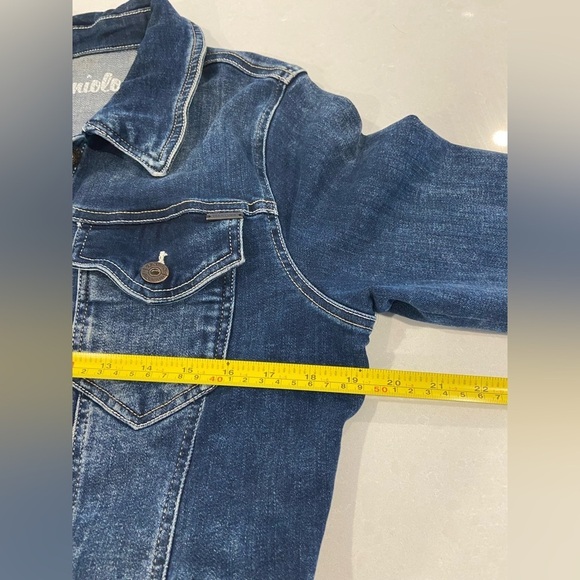 Jeaniologie Blue Denim Jean Jacket Size XL - Picture 6 of 12